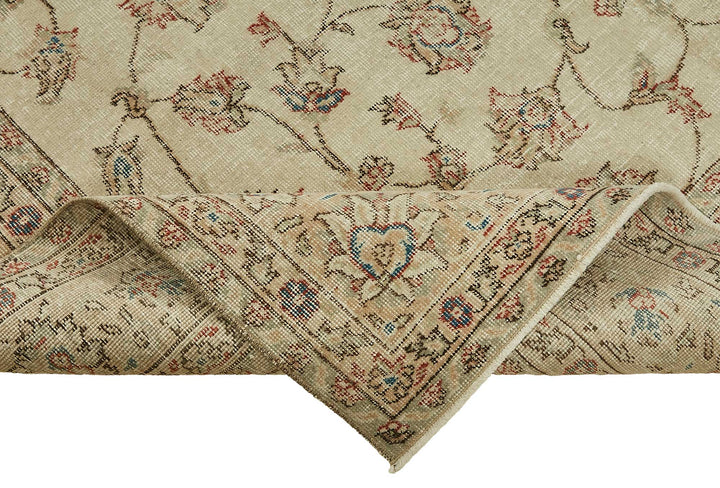 7x10 Hand-Knotted Turkish Vintage Rug - 49617