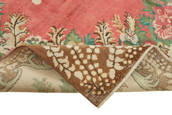 7x10 Hand-Knotted Turkish Vintage Rug - 49648