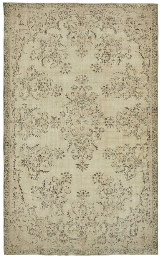 7x11 Hand-Knotted Turkish Vintage Rug - 49650