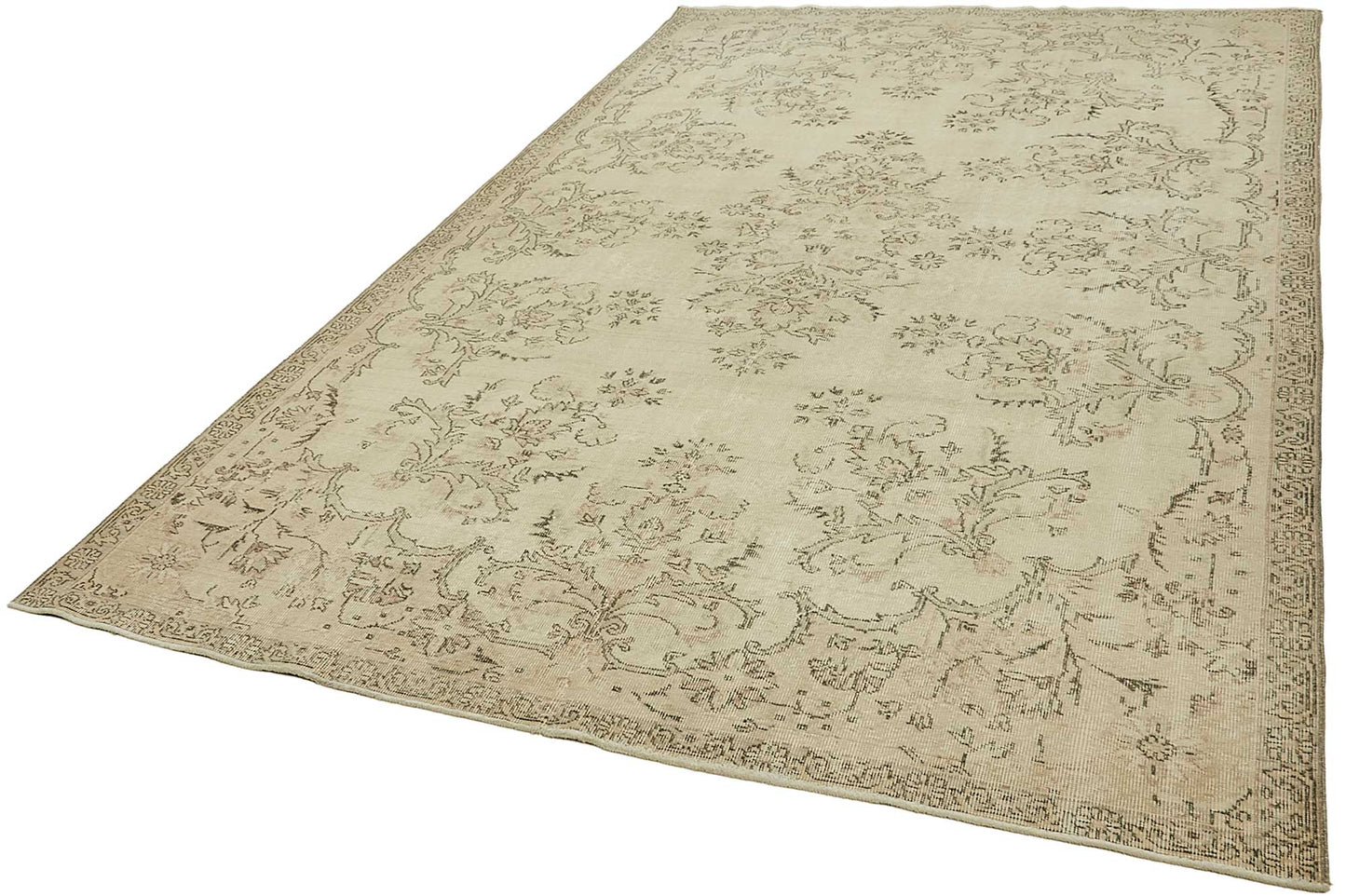 7x11 Hand-Knotted Turkish Vintage Rug - 49650