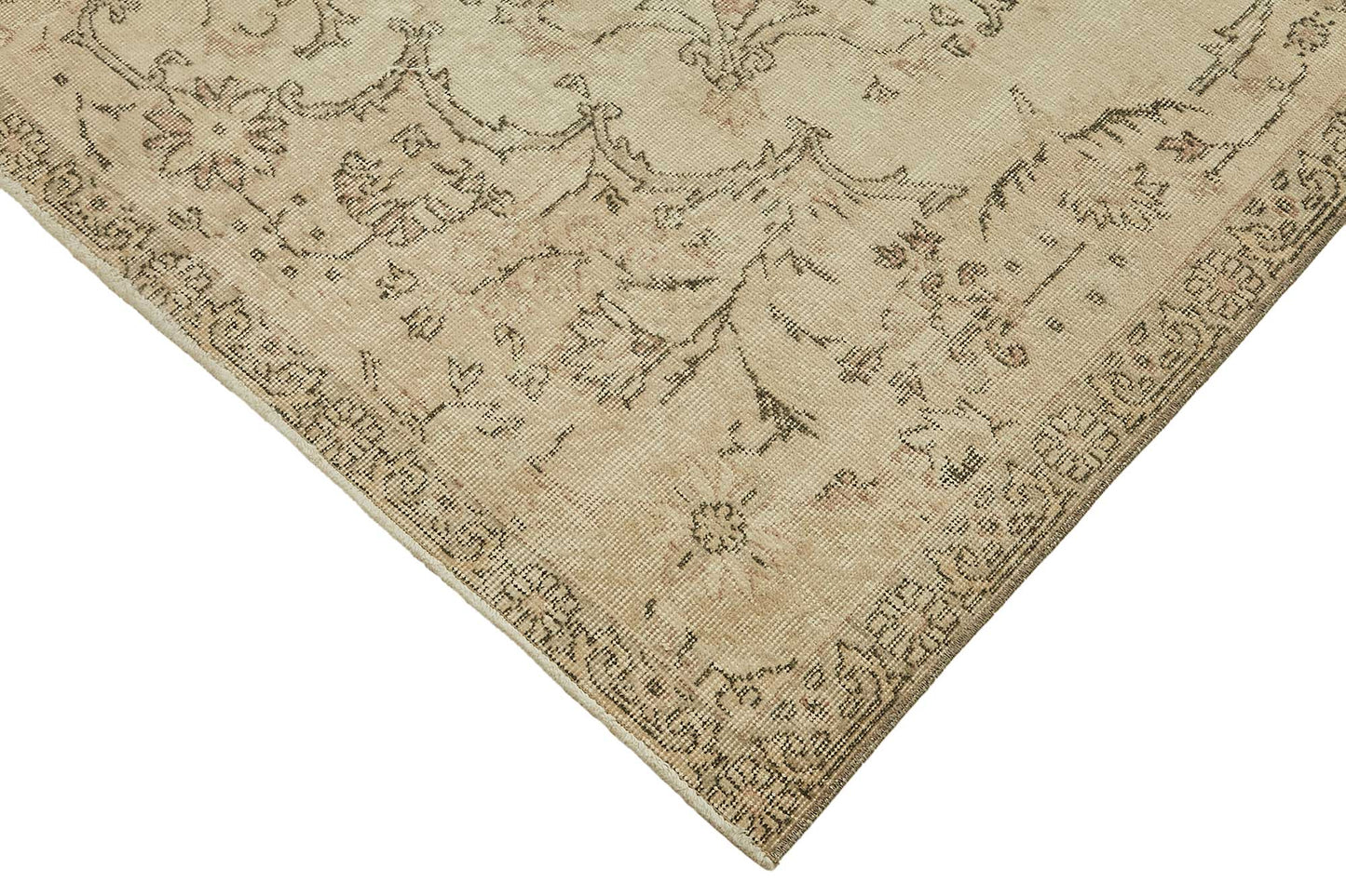 7x11 Hand-Knotted Turkish Vintage Rug - 49650
