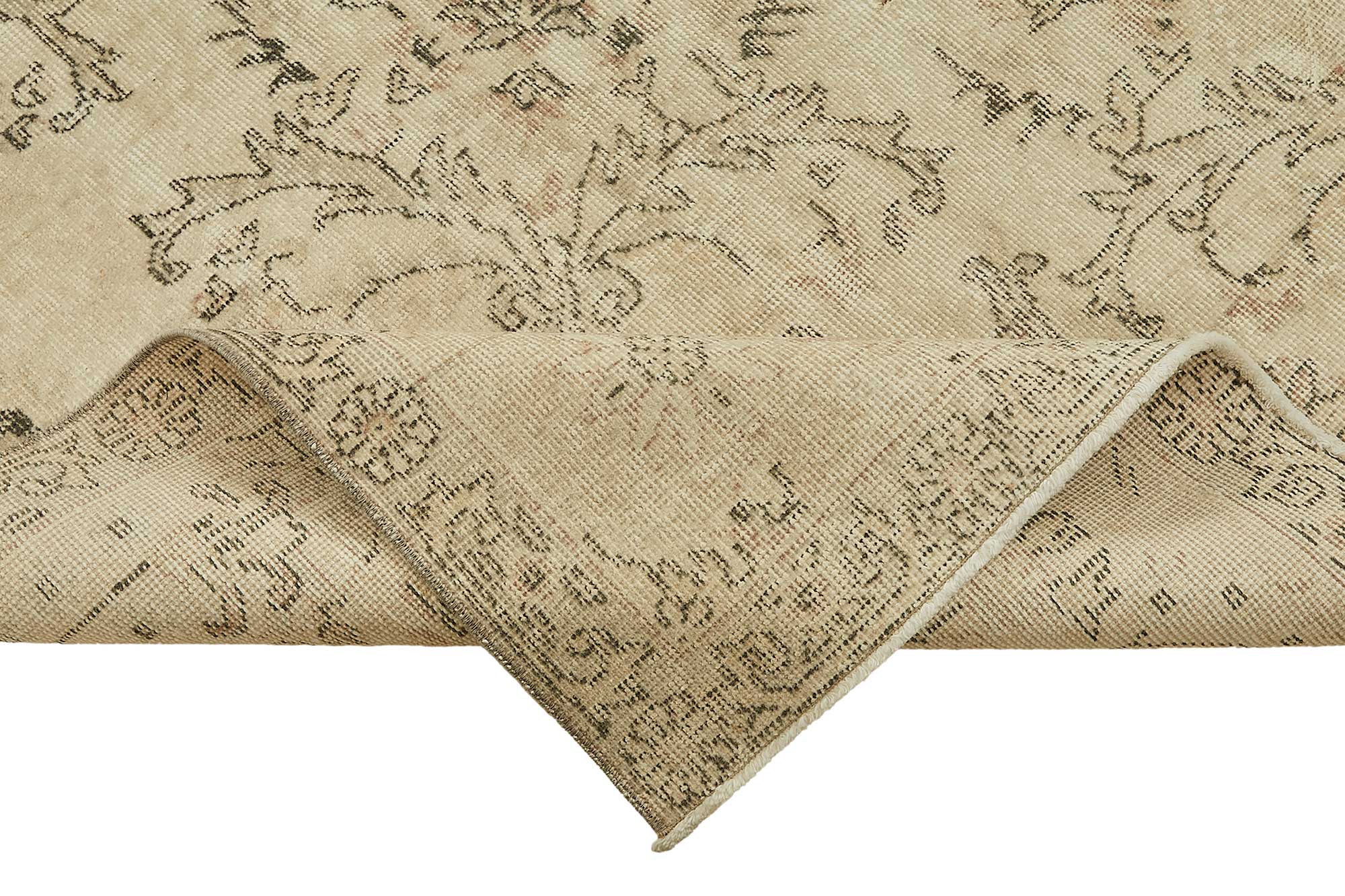 7x11 Hand-Knotted Turkish Vintage Rug - 49650