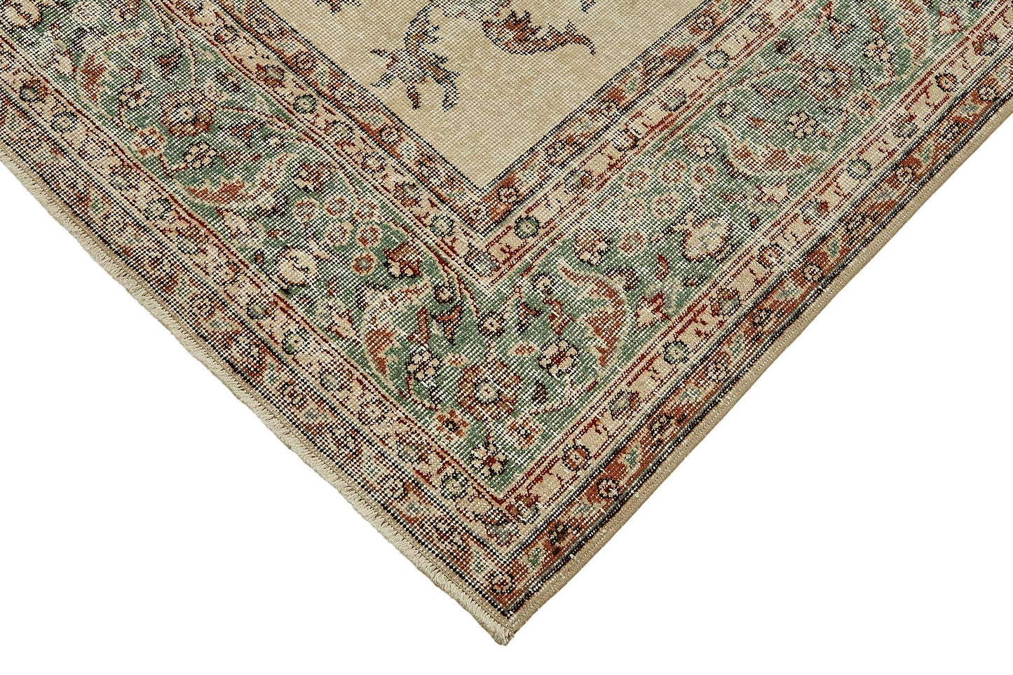 7x11 Hand-Knotted Turkish Vintage Rug - 49653