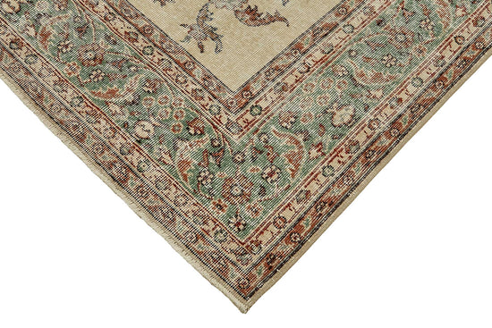 7x11 Hand-Knotted Turkish Vintage Rug - 49653