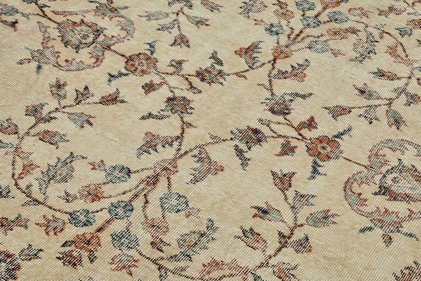 7x11 Hand-Knotted Turkish Vintage Rug - 49653