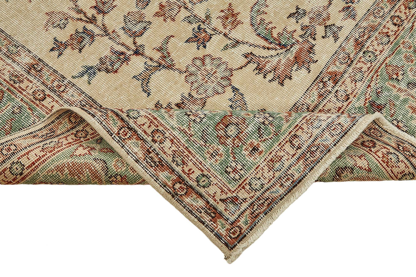7x11 Hand-Knotted Turkish Vintage Rug - 49653