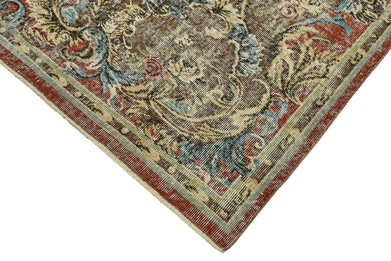 7x11 Hand-Knotted Turkish Vintage Rug - 49654
