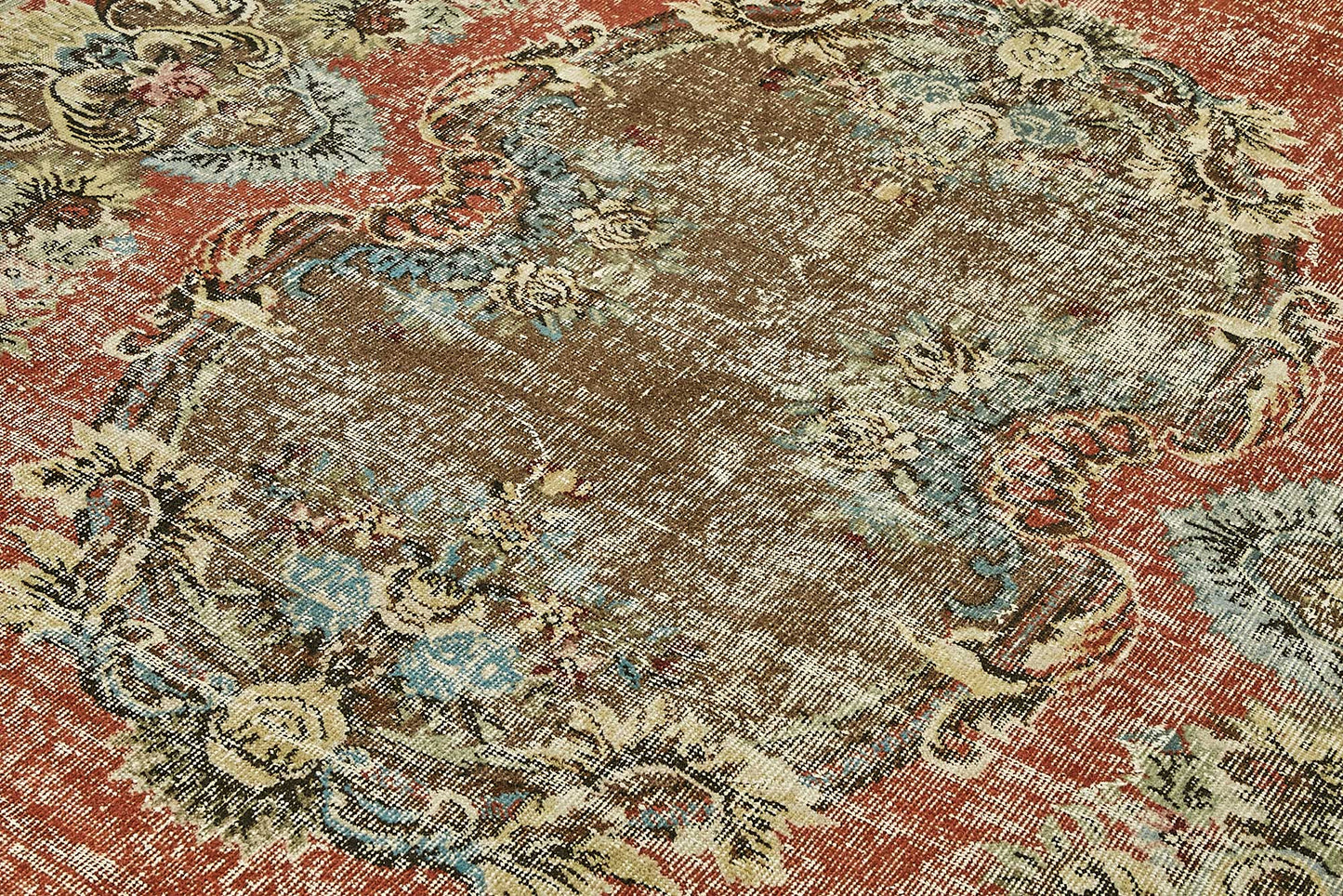 7x11 Hand-Knotted Turkish Vintage Rug - 49654