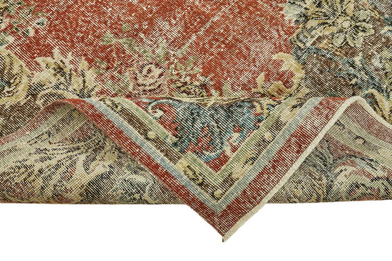 7x11 Hand-Knotted Turkish Vintage Rug - 49654