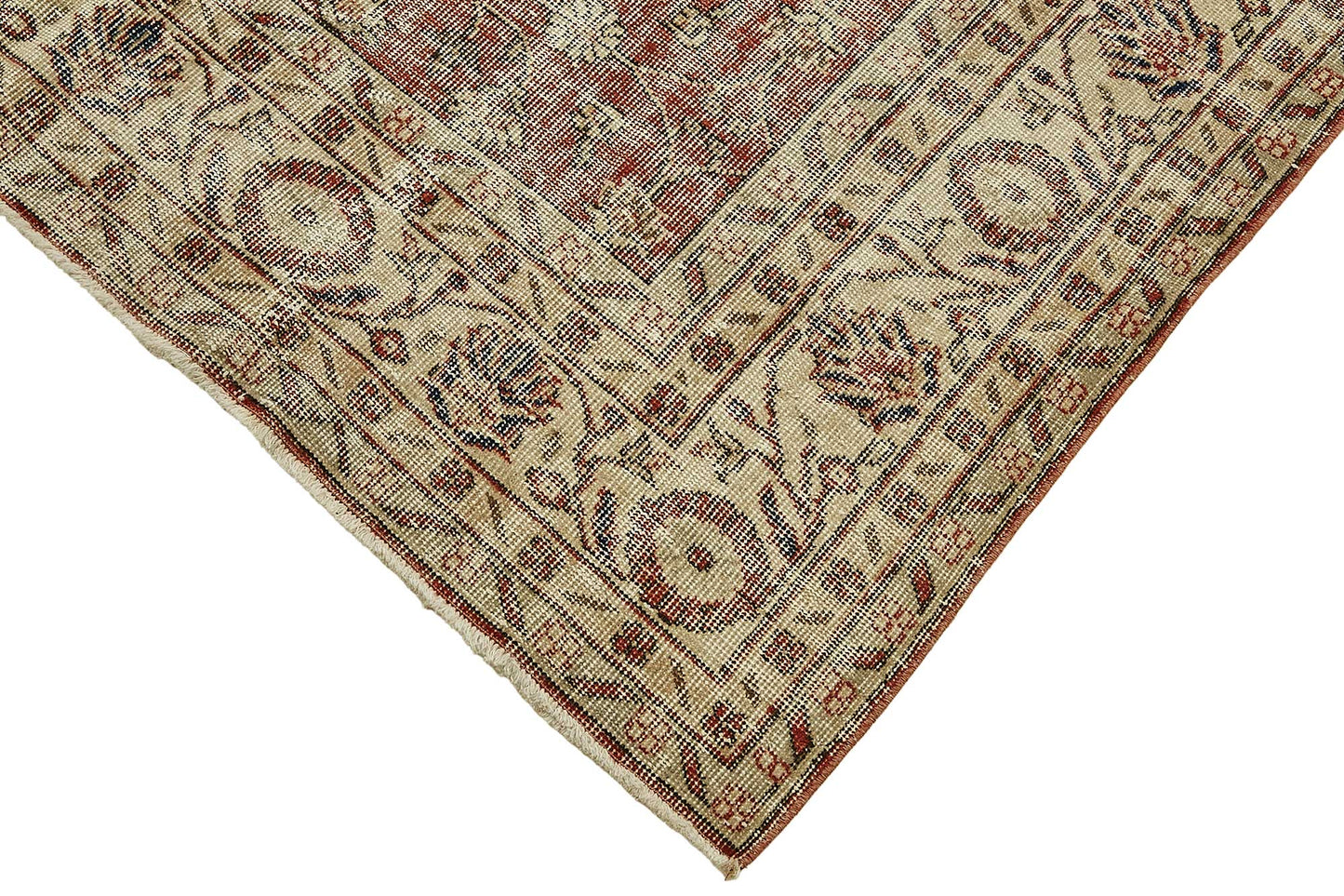7x10 Hand-Knotted Turkish Vintage Rug - 49658