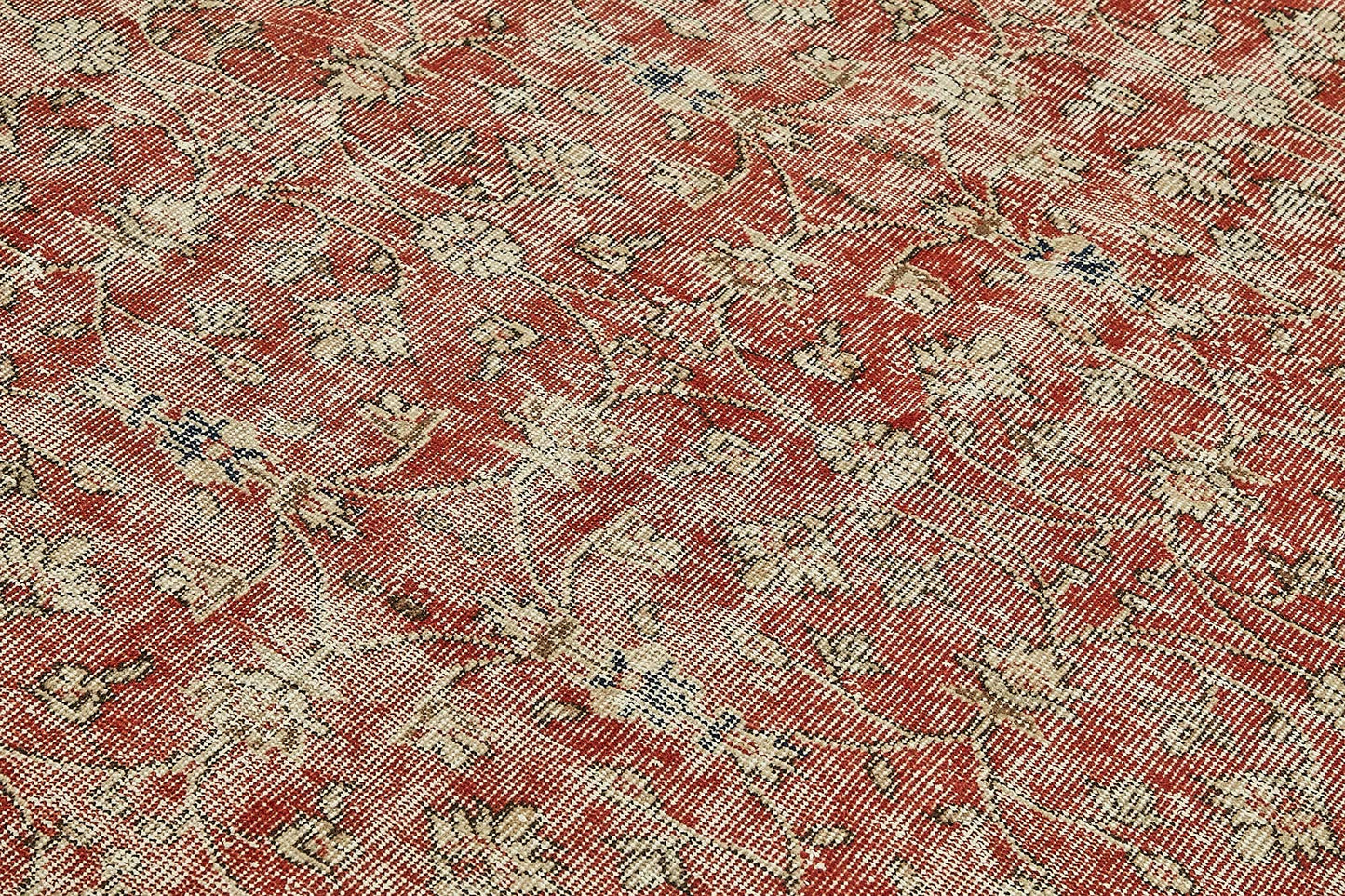 7x10 Hand-Knotted Turkish Vintage Rug - 49658