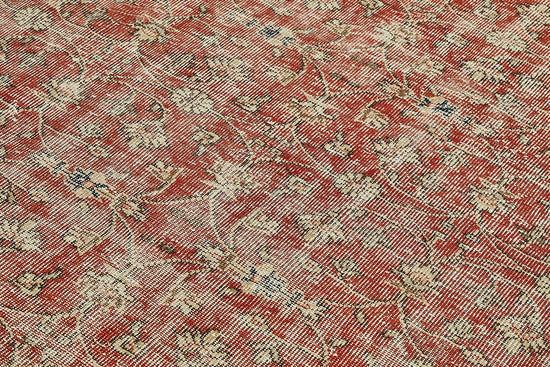 7x10 Hand-Knotted Turkish Vintage Rug - 49658