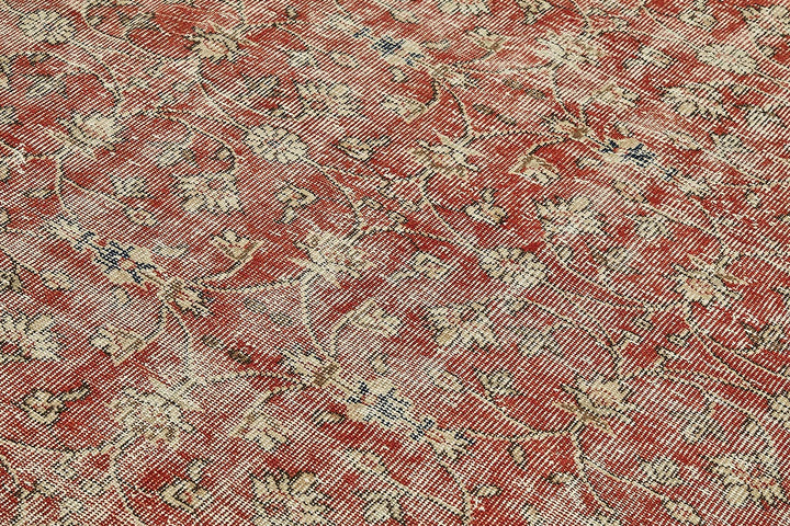 7x10 Hand-Knotted Turkish Vintage Rug - 49658