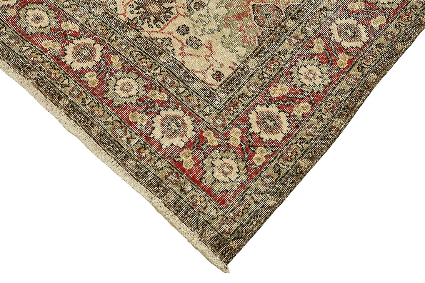 7x10 Hand-Knotted Turkish Vintage Rug - 49659