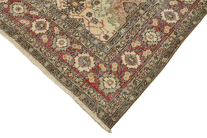 7x10 Hand-Knotted Turkish Vintage Rug - 49659