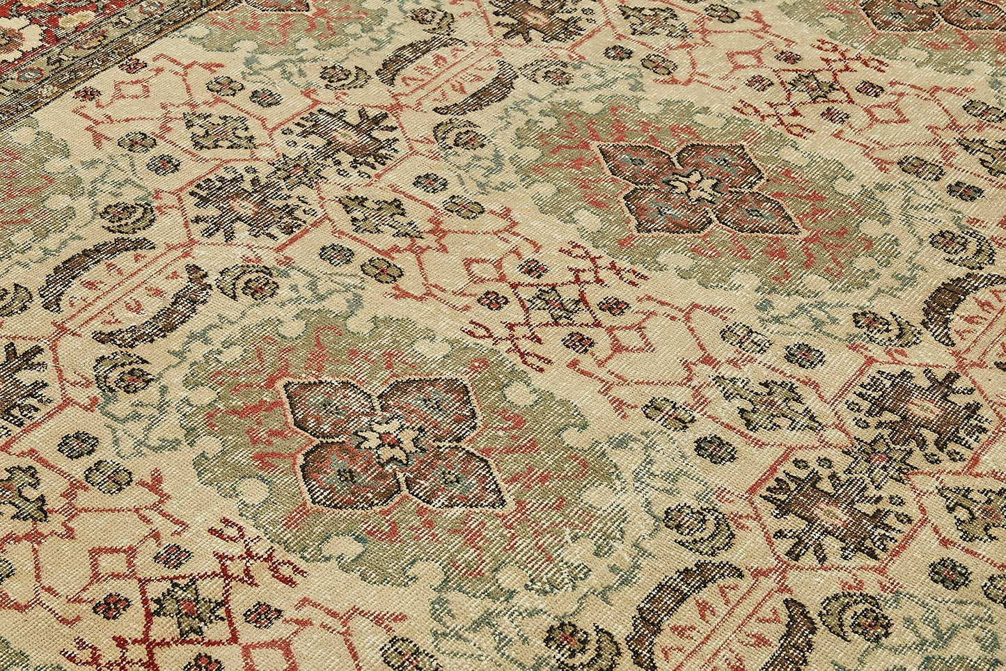 7x10 Hand-Knotted Turkish Vintage Rug - 49659