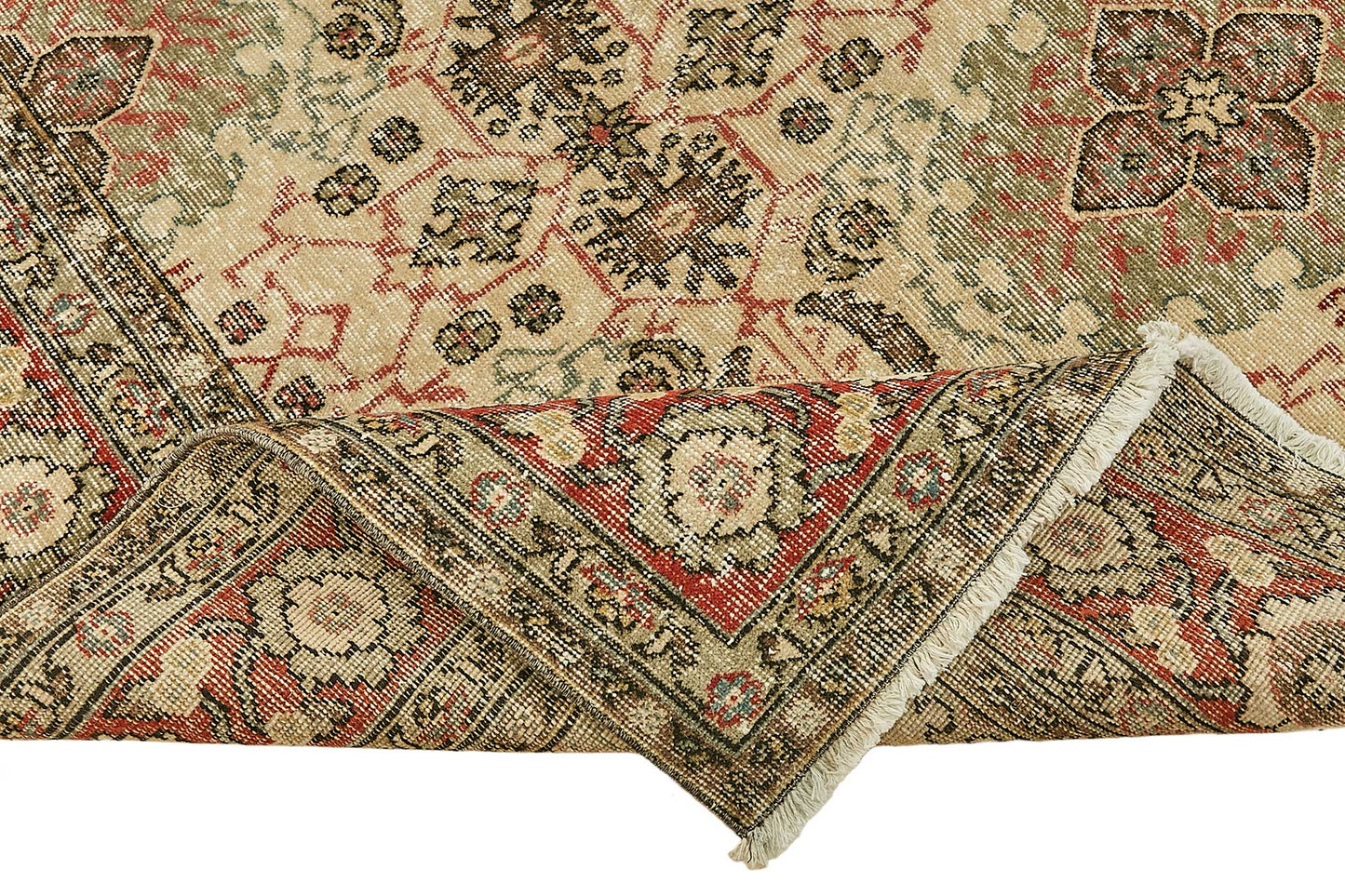 7x10 Hand-Knotted Turkish Vintage Rug - 49659