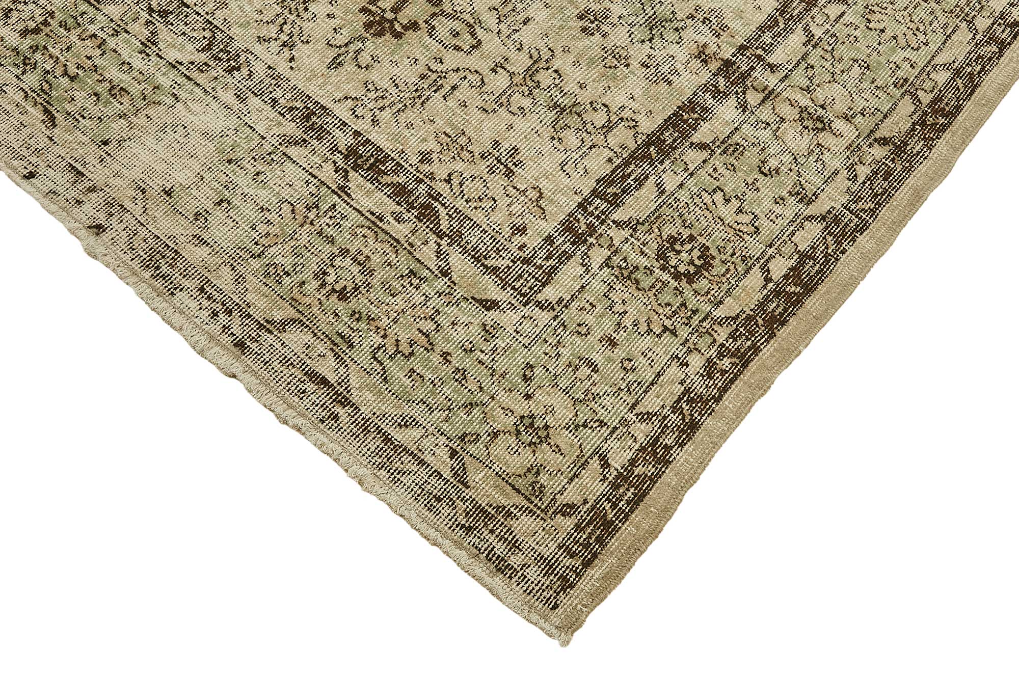 7x10 Hand-Knotted Turkish Vintage Rug - 49660