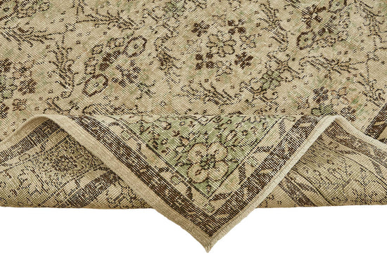 7x10 Hand-Knotted Turkish Vintage Rug - 49660
