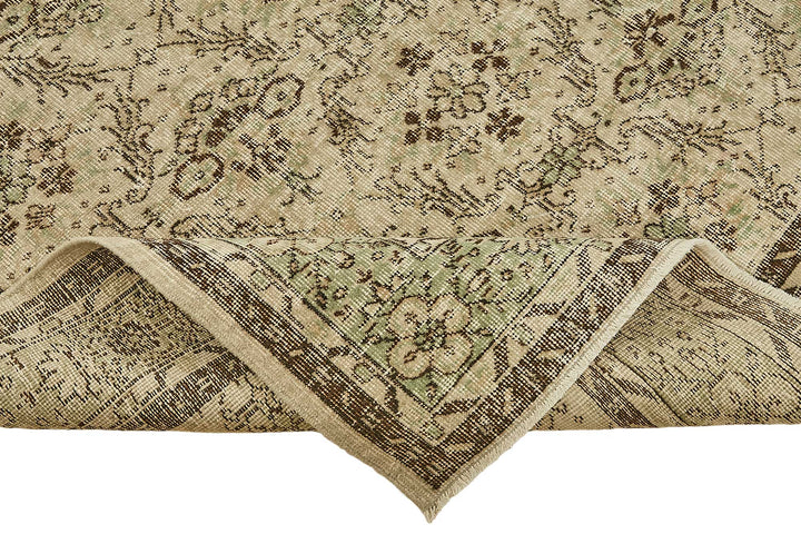7x10 Hand-Knotted Turkish Vintage Rug - 49660