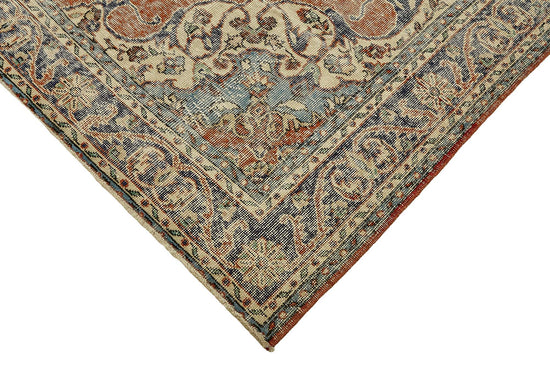 7x10 Hand-Knotted Turkish Vintage Rug - 49661