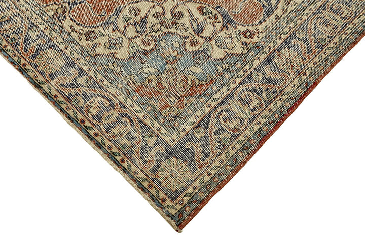 7x10 Hand-Knotted Turkish Vintage Rug - 49661