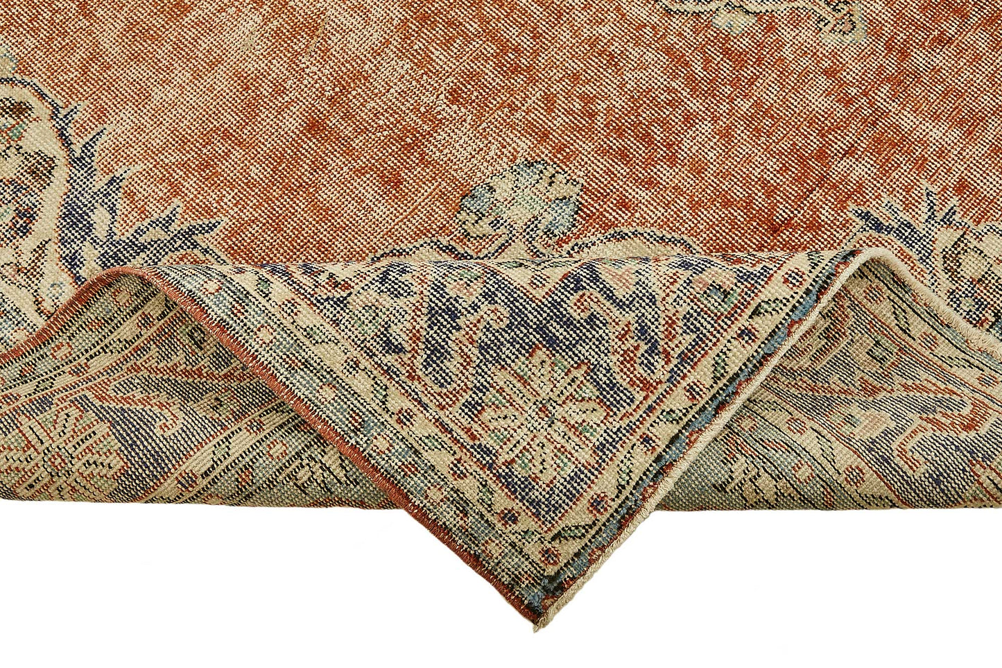 7x10 Hand-Knotted Turkish Vintage Rug - 49661