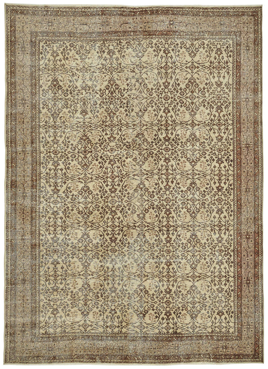7x10 Hand-Knotted Turkish Vintage Rug - 49662