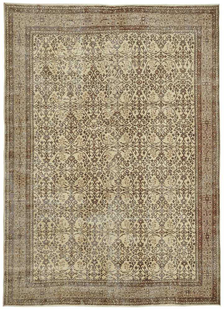 7x10 Hand-Knotted Turkish Vintage Rug - 49662