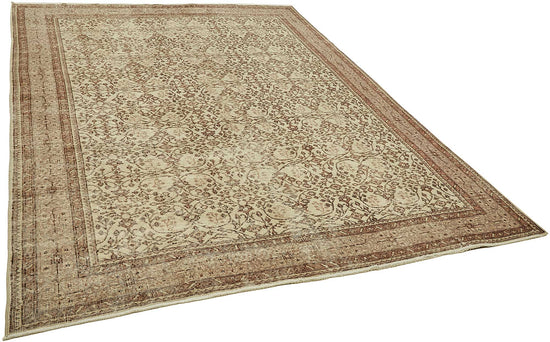 7x10 Hand-Knotted Turkish Vintage Rug - 49662