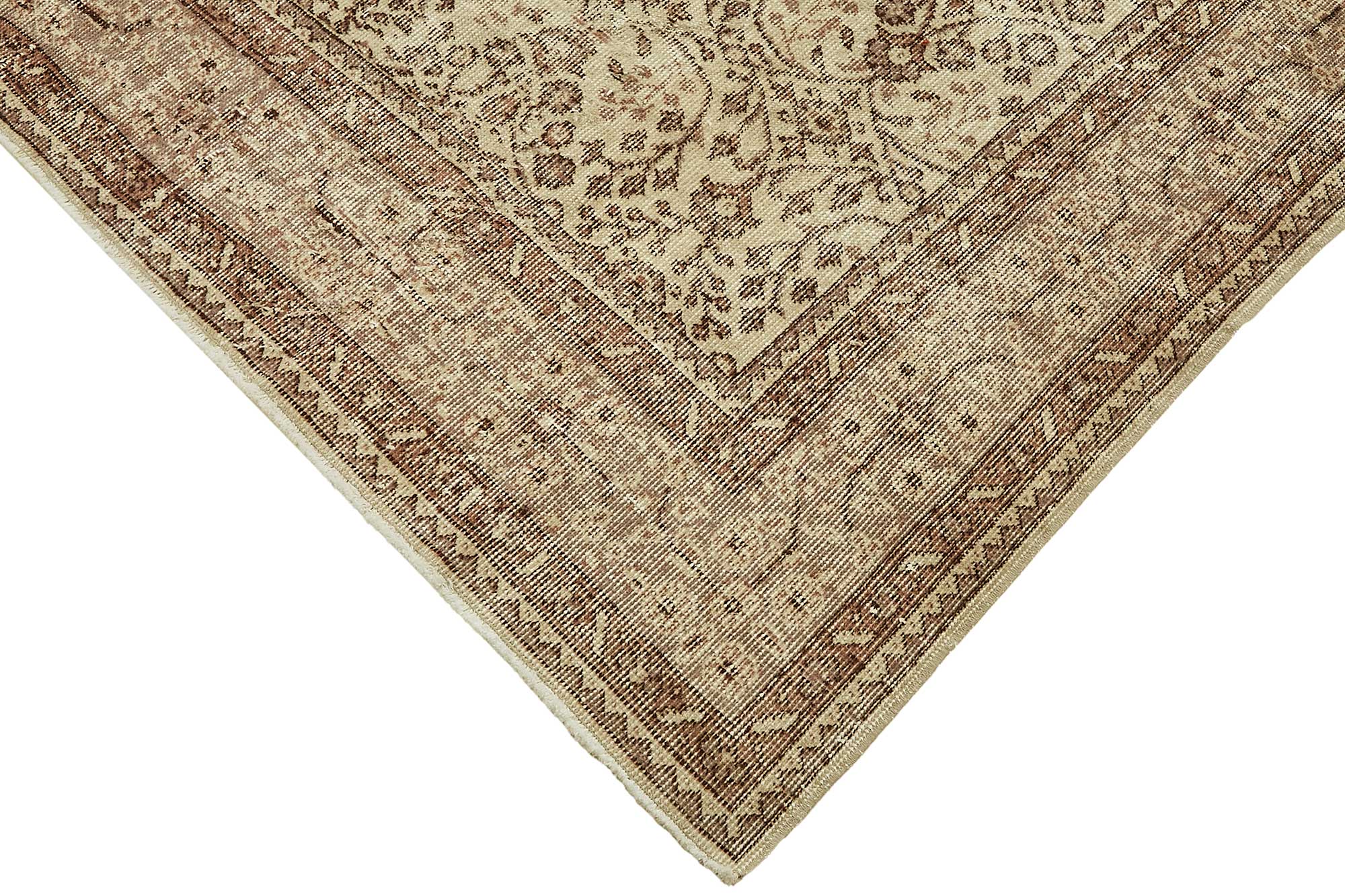 7x10 Hand-Knotted Turkish Vintage Rug - 49662
