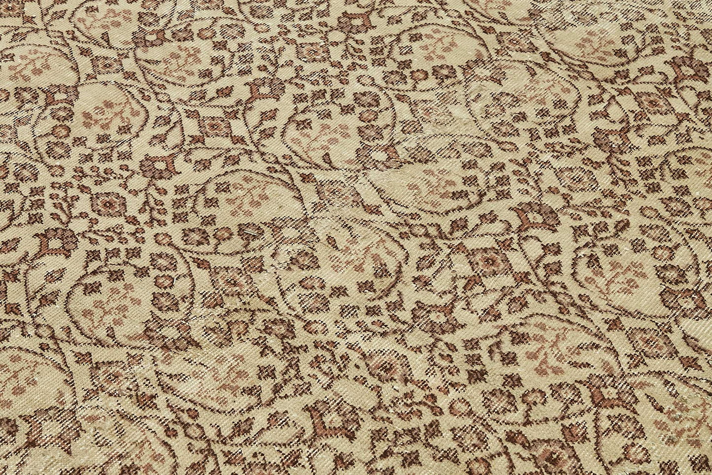 7x10 Hand-Knotted Turkish Vintage Rug - 49662