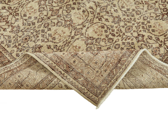 7x10 Hand-Knotted Turkish Vintage Rug - 49662