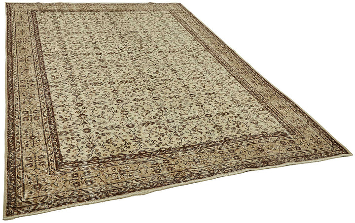 7x10 Hand-Knotted Turkish Vintage Rug - 49663