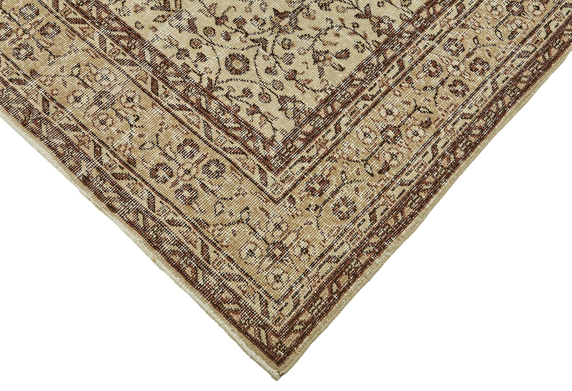 7x10 Hand-Knotted Turkish Vintage Rug - 49663