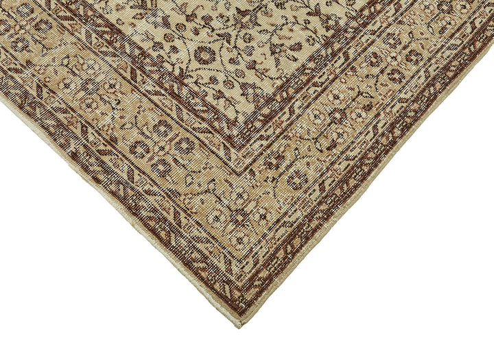 7x10 Hand-Knotted Turkish Vintage Rug - 49663