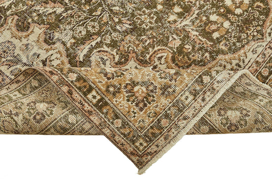 7x10 Hand-Knotted Turkish Vintage Rug - 49664