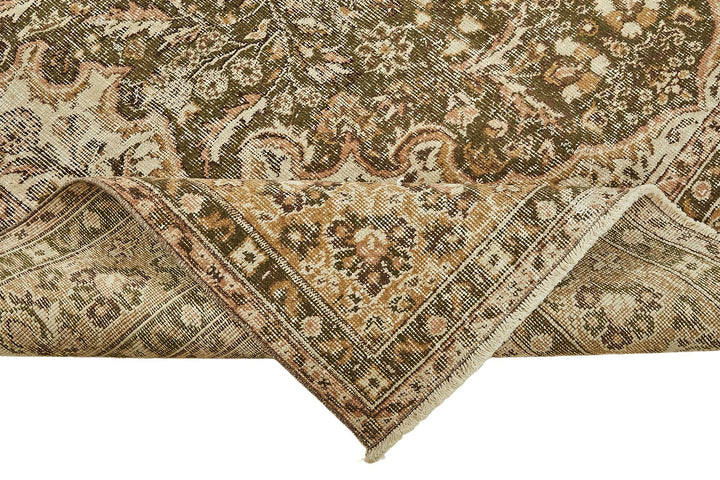7x10 Hand-Knotted Turkish Vintage Rug - 49664
