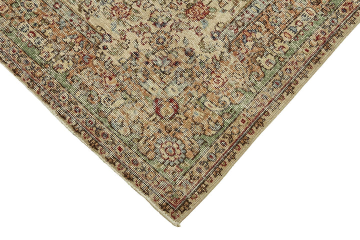 7x11 Hand-Knotted Turkish Vintage Rug - 49665