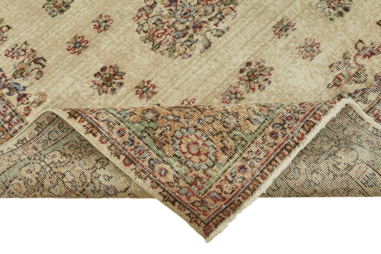 7x11 Hand-Knotted Turkish Vintage Rug - 49665