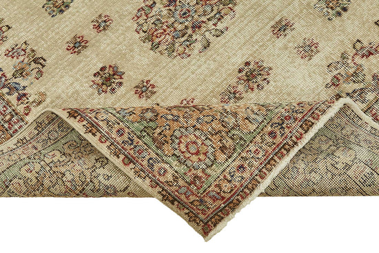 7x11 Hand-Knotted Turkish Vintage Rug - 49665