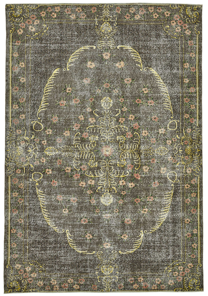 7x10 Hand-Knotted Turkish Vintage Rug - 49666