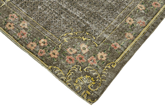7x10 Hand-Knotted Turkish Vintage Rug - 49666