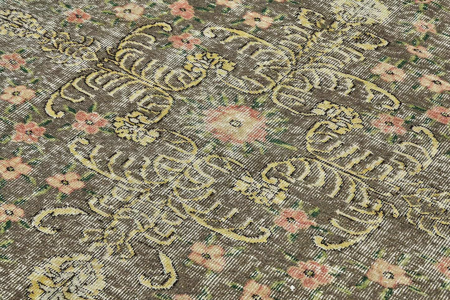 7x10 Hand-Knotted Turkish Vintage Rug - 49666