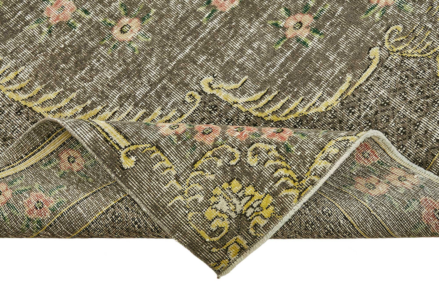 7x10 Hand-Knotted Turkish Vintage Rug - 49666