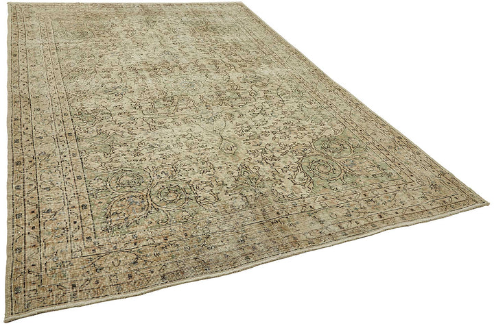 7x11 Hand-Knotted Turkish Vintage Rug - 49668