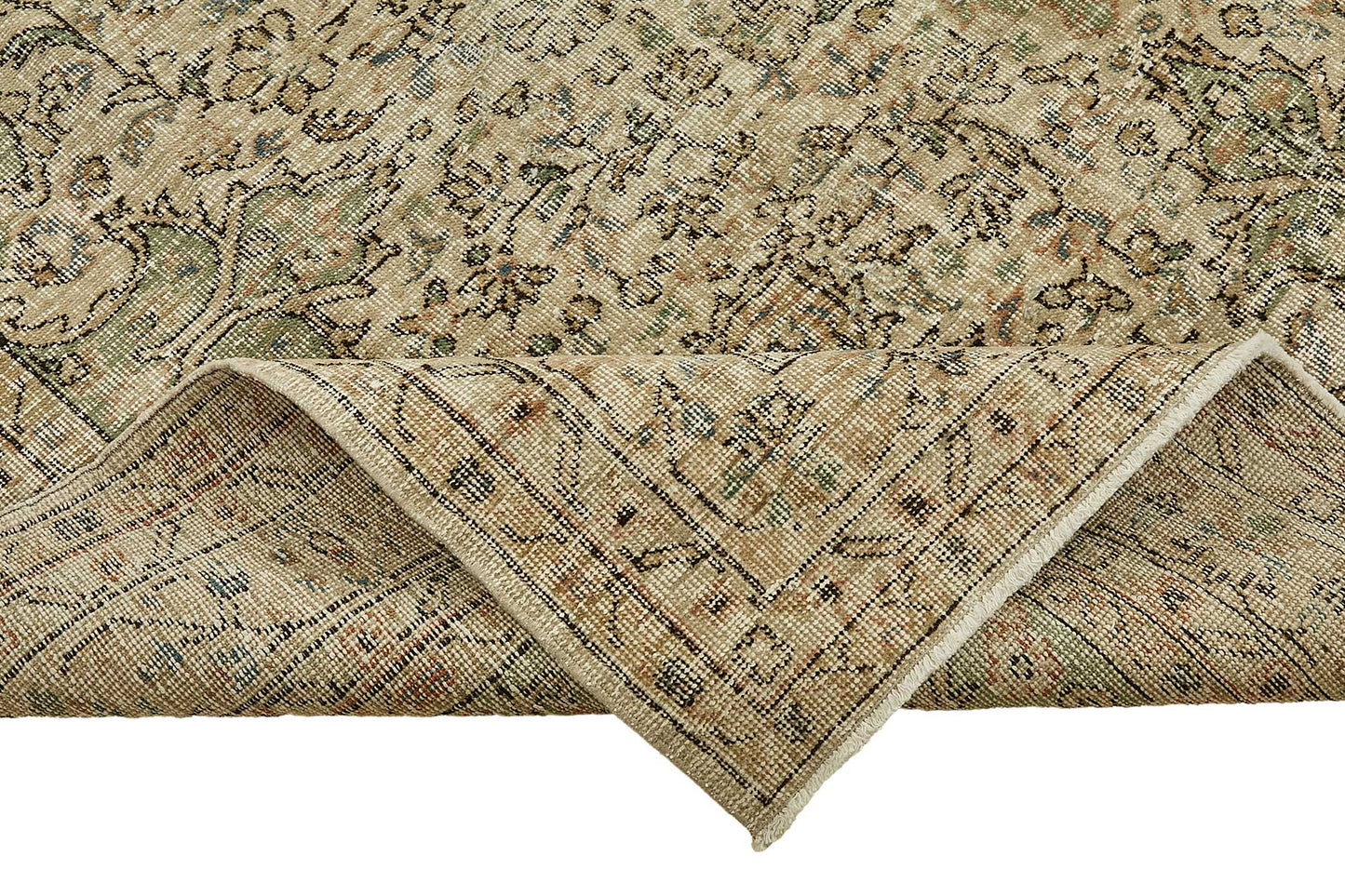 7x11 Hand-Knotted Turkish Vintage Rug - 49668