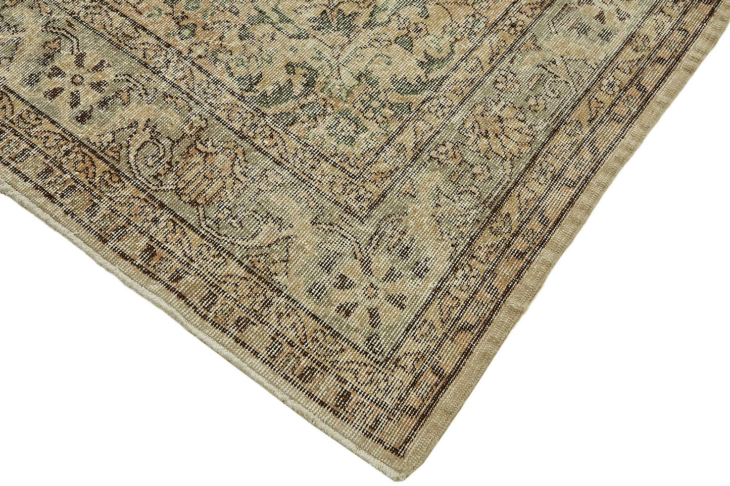 7x10 Hand-Knotted Turkish Vintage Rug - 49669
