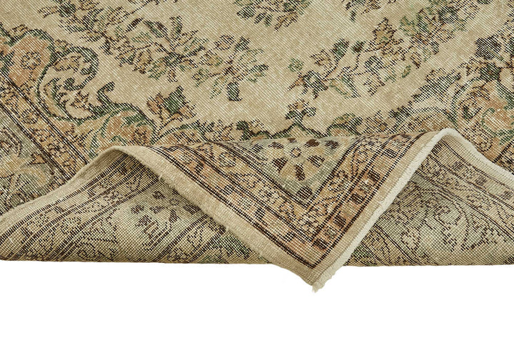7x10 Hand-Knotted Turkish Vintage Rug - 49669