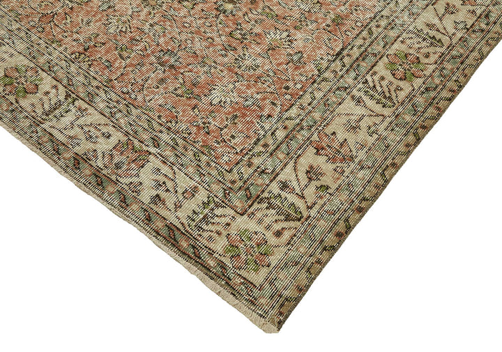 7x10 Hand-Knotted Turkish Vintage Rug - 49670